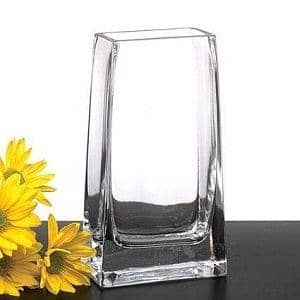 Engraved Daydream Crystal Rectangle Tower Vase - 7" - Item S403 - Barware Hub - Barware Swag and Etched Gifts