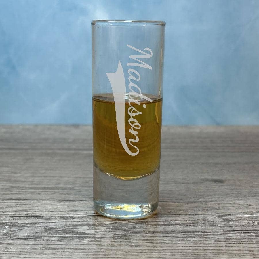 Engraved Tall Cordial Shot Glass - 2 oz - Item 107/1650-GA01005 - Barware Hub - Barware Swag and Etched Gifts