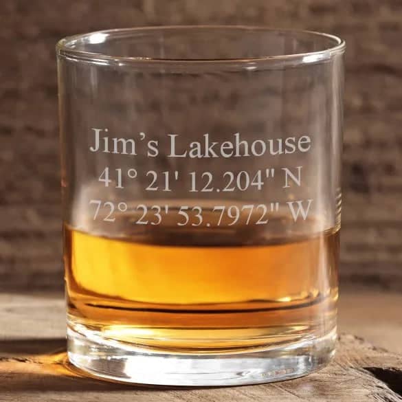 Engraved Whiskey Rocks Bar Glass - 11 oz Item 102-A/QGE-5535612 - Barware Hub - Barware Swag and Etched Gifts