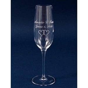 Engraved Luigi Bormioli Palace Crystal Flute Champagne Glass - 8 oz - Item 479/09233-06 - Barware Hub - Barware Swag and Etched Gifts