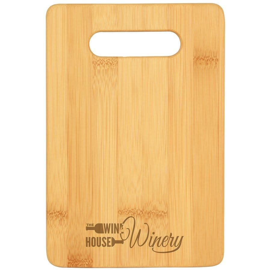 9" x 6" Engraved Personalized Bamboo Bar Cutting Board - Barware Hub - Barware Swag and Etched Gifts