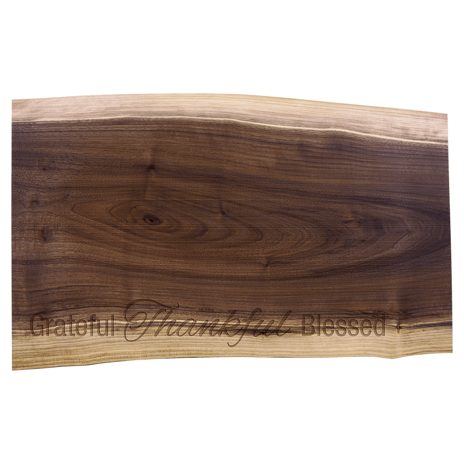 Engraved 20" x 12" Black Walnut Personalized Cutting and Charcuterie Board - Barware Hub - Barware Swag and Etched Gifts