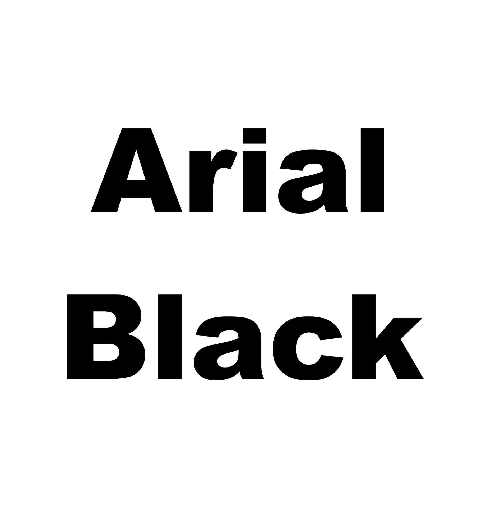 Arial Black $0.00