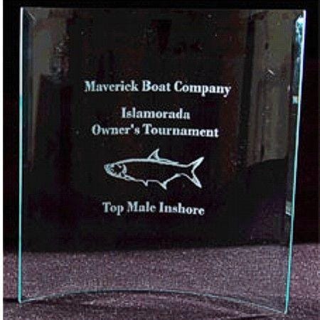 Personalized Beveled Edge Curved Glass 12x12 Award - Item 1028 - Barware Hub - Barware Swag and Etched Gifts