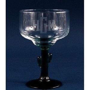 Engraved Cactus Margarita Glass - 16 oz - Item 477/3620JS - Barware Hub - Barware Swag and Etched Gifts