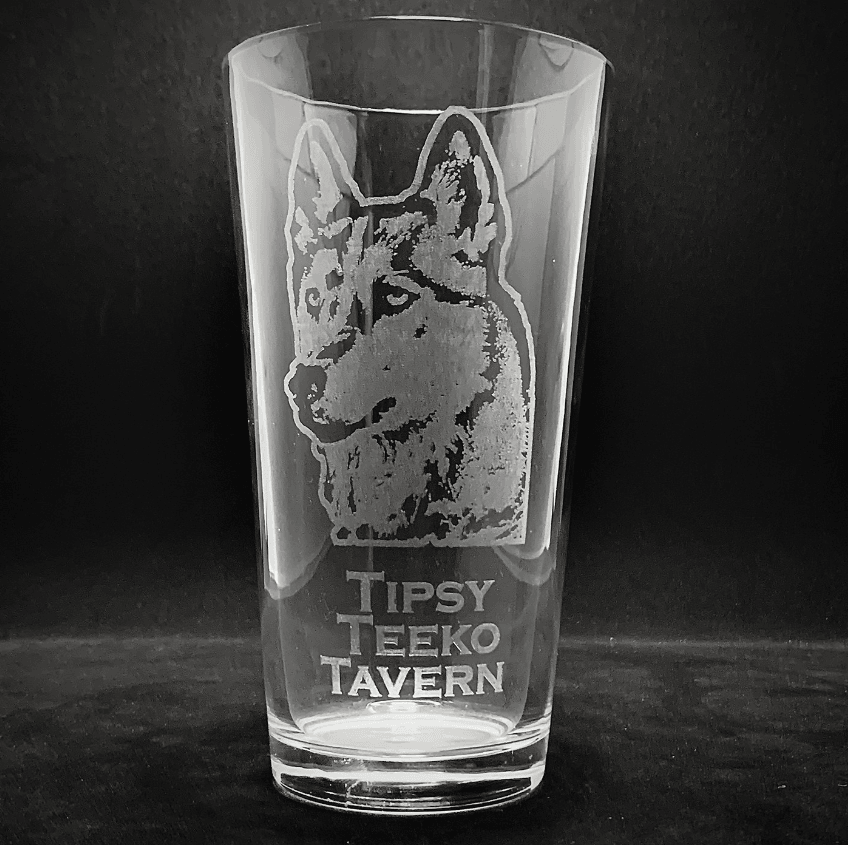 Engraved Mixing Beer Glass - 20 oz - Item 221/23303 - Barware Hub - Barware Swag and Etched Gifts