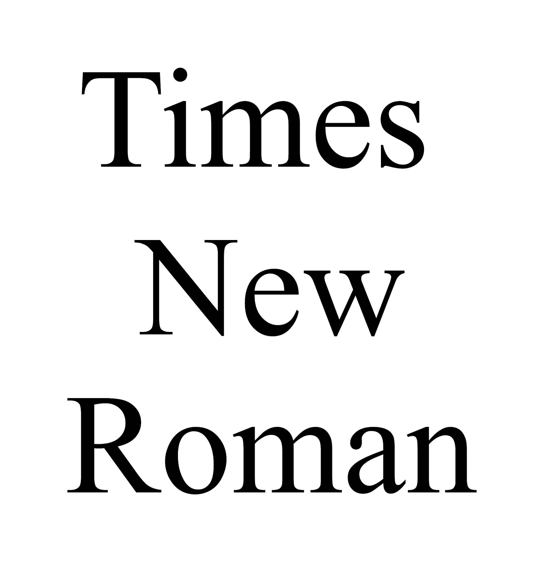 Times New Roman $0.00