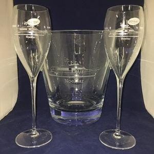 Engraved Crystal Champagne 3 Piece Bucket Set - Item 329C-3 - Barware Hub - Barware Swag and Etched Gifts