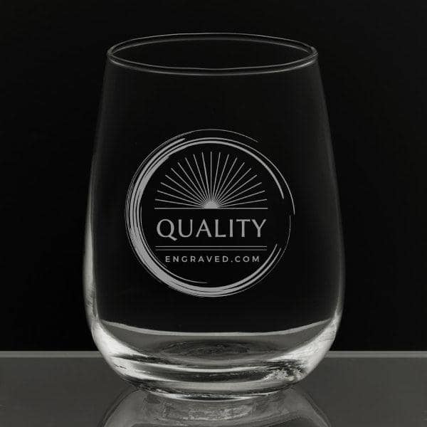 Engraved Stemless Wine Glass - 17 oz - Item 456/5535517 - Barware Hub - Barware Swag and Etched Gifts
