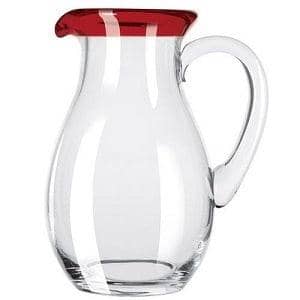 Personalized Aruba Engraved Pitcher (Red) - 56 oz Item 92317R - Barware Hub - Barware Swag and Etched Gifts