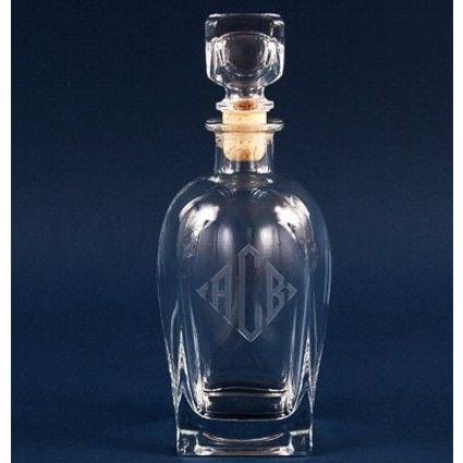 Engraved Rossini Crystal Spirits Decanter - Item 11336/01 - Barware Hub - Barware Swag and Etched Gifts