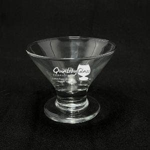 Engraved Acopa 8 oz. Footed Martini / Dessert Glass - Item QGE-5530512 - Barware Hub - Barware Swag and Etched Gifts