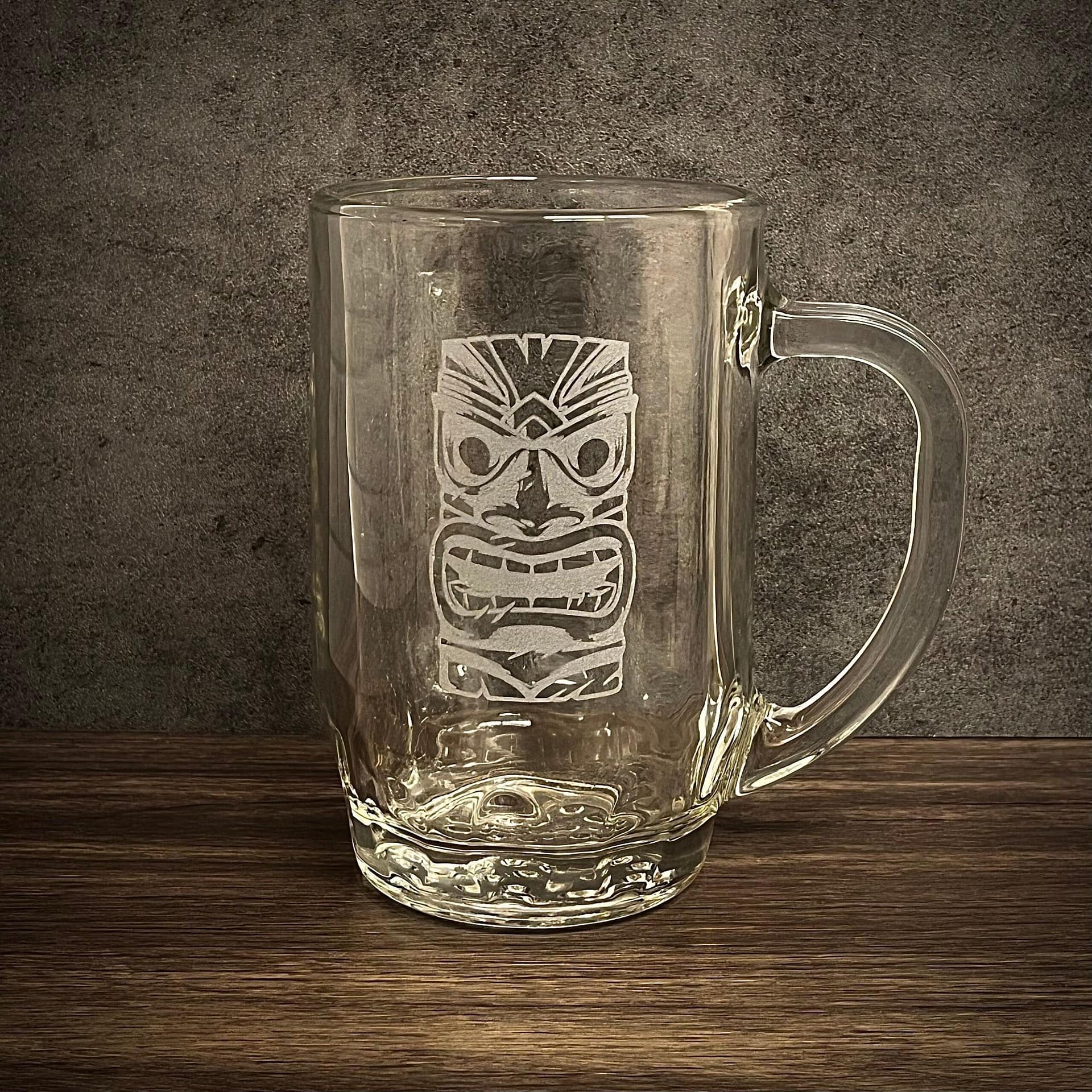Engraved Libbey Thumbprint Beer or Coffee Mug - 20 oz. - Item 5303 - Barware Hub - Barware Swag and Etched Gifts