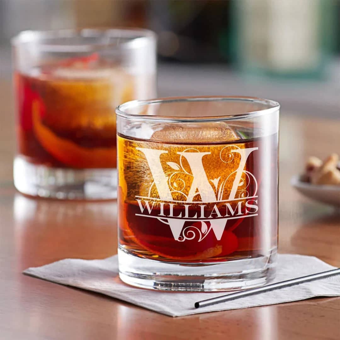engraved old fashioned rocks bar glass 7 oz item 2522916cd barware hub barware swag and etched gifts 1