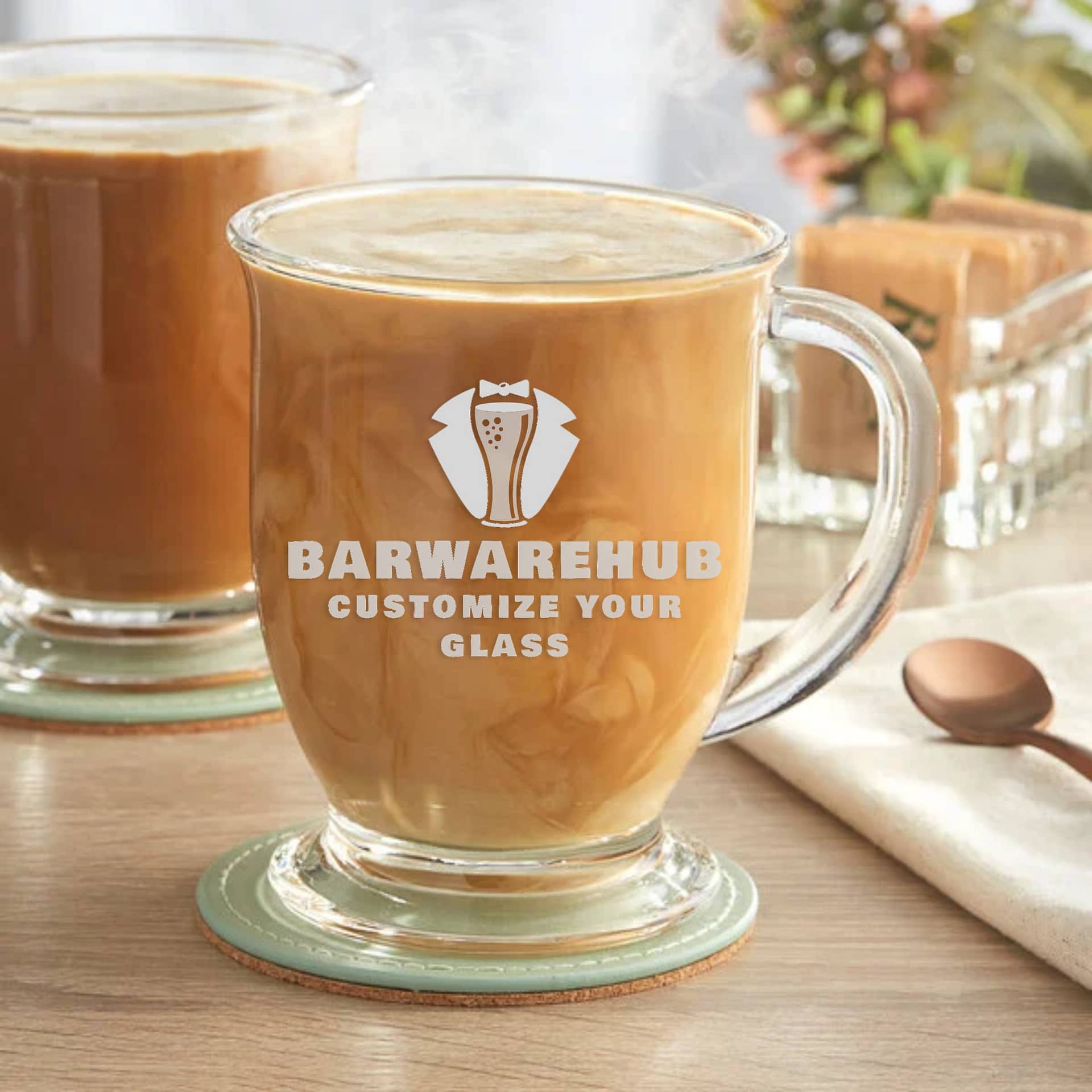 Engraved Glass Coffee Mug-16 oz. Item 5533416 - BarwareHub