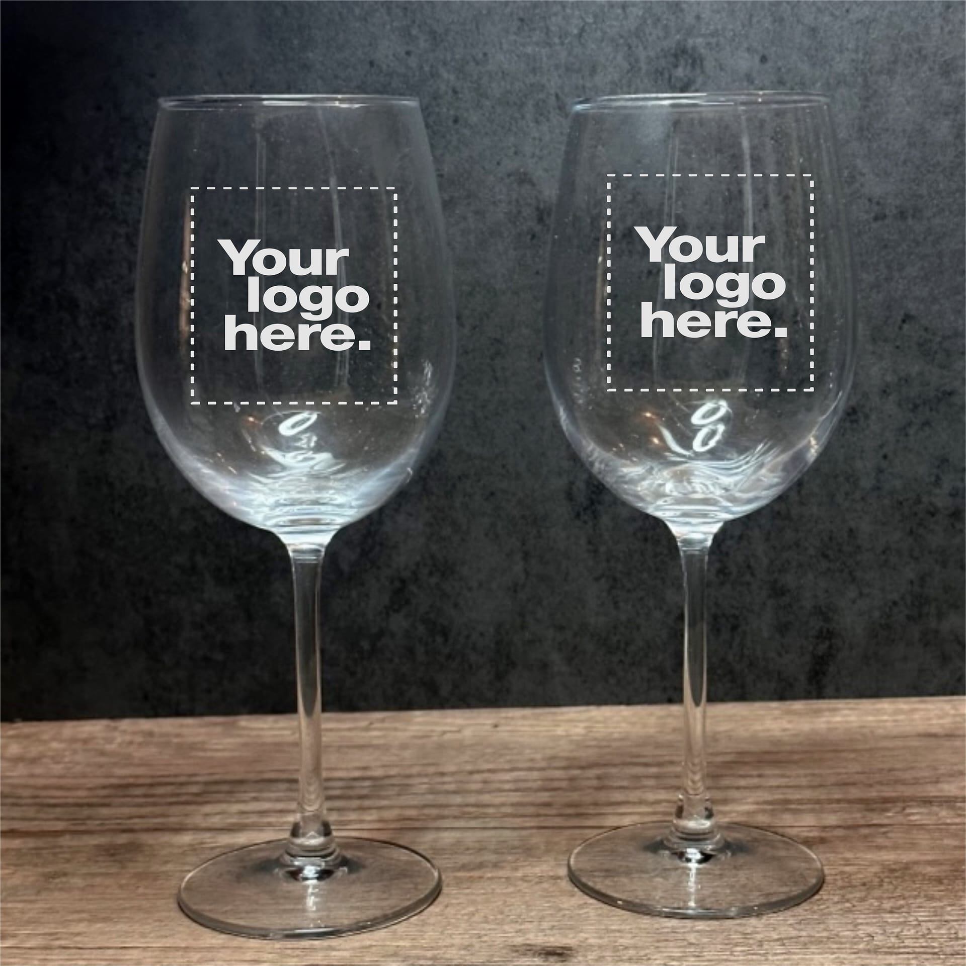 Engraved Set of 12 oz. Acopa Flora Personalized Etched Wine Glasses - 5535312 - BarwareHub