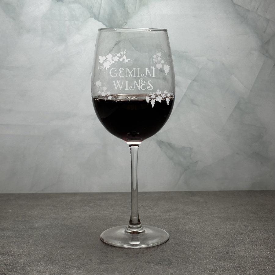 Engraved 8 oz. Acopa Flora Customizable Wine Glass - BarwareHub