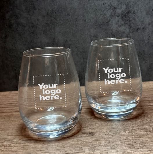 Engraved Set of Stemless Wine Glasses - 12 oz - Item 5535519 - BarwareHub