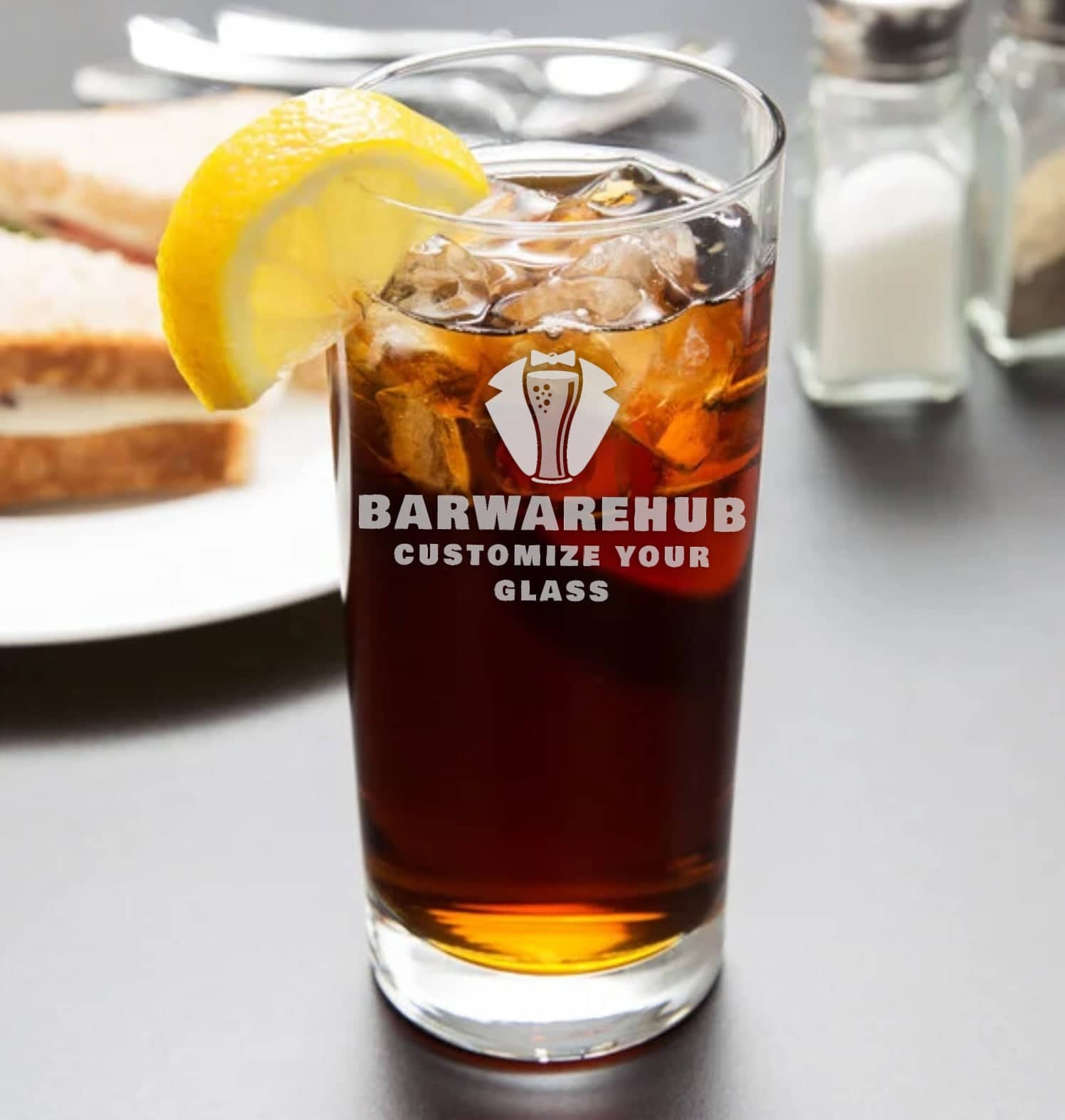 Engraved Water Drinking Glass - 15 oz -Item 106 / GA53214 - BarwareHub