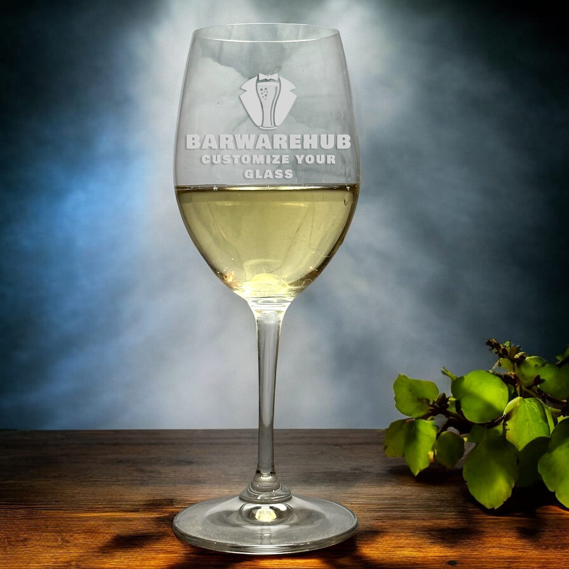 Engraved White Wine Glass - 16 oz - Item 494/GAG1352 - BarwareHub