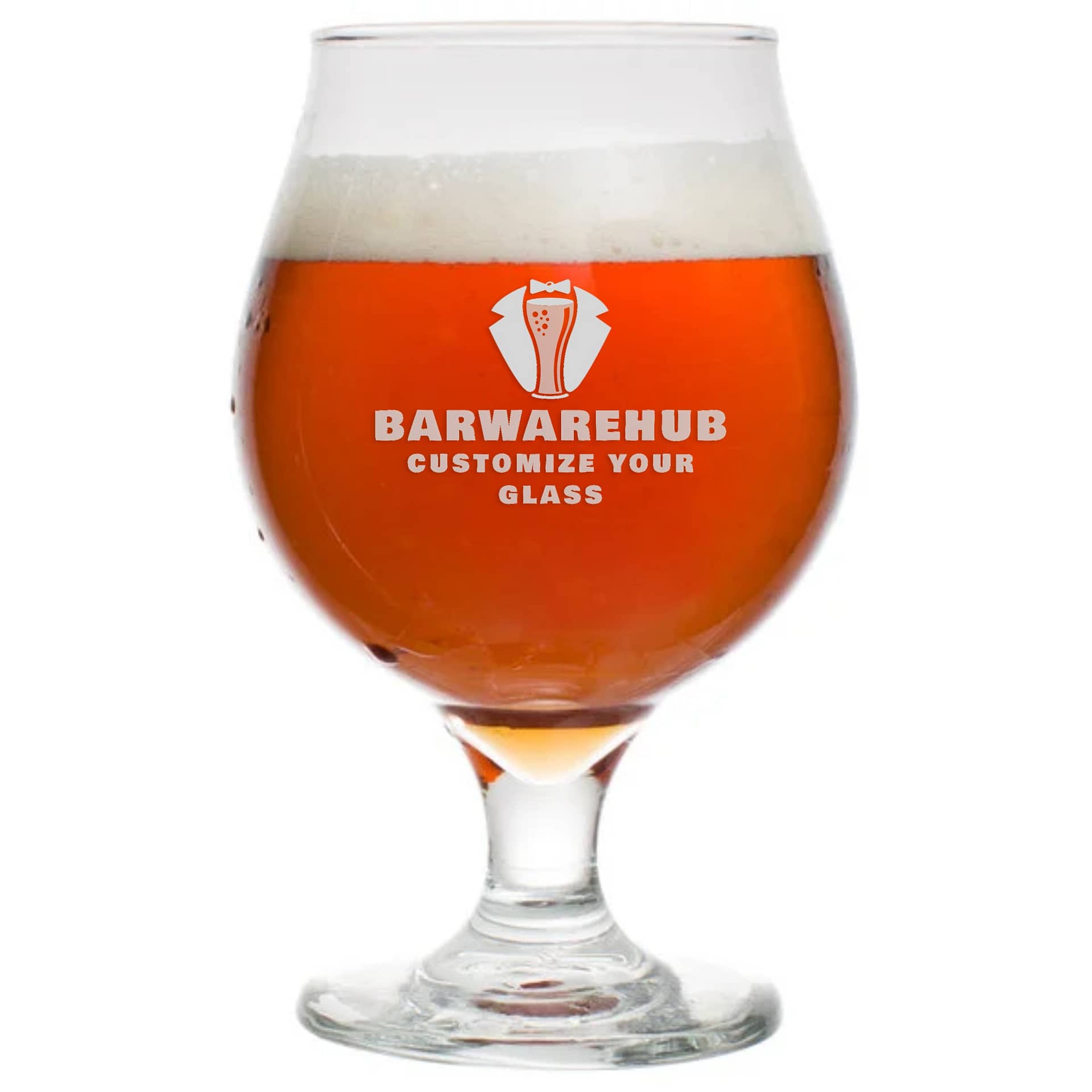 Engraved Glendari Belgian Beer Glass - 16 oz - Item 3808 - BarwareHub